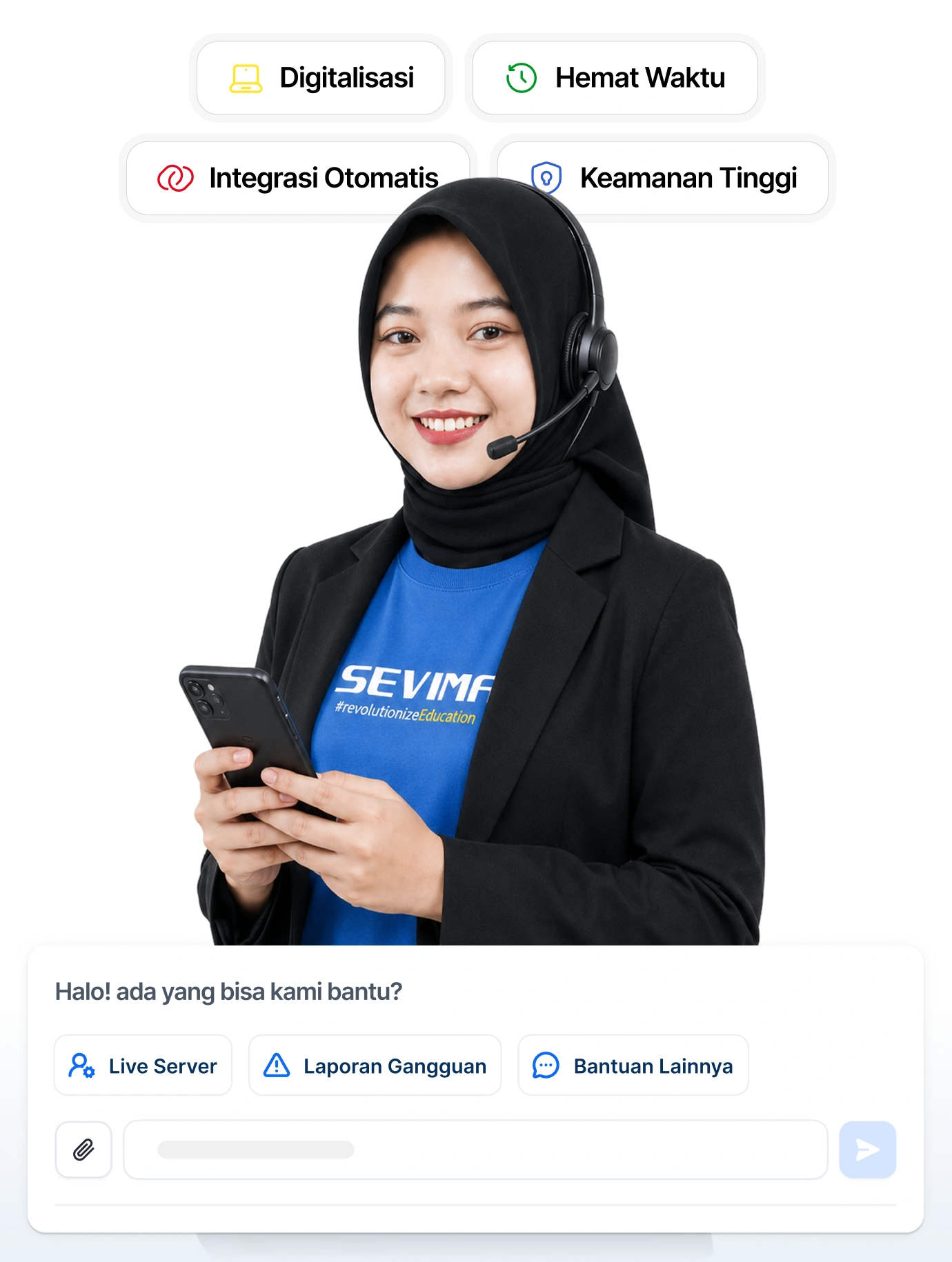 Tim support SEVIMA siap membantu kampus