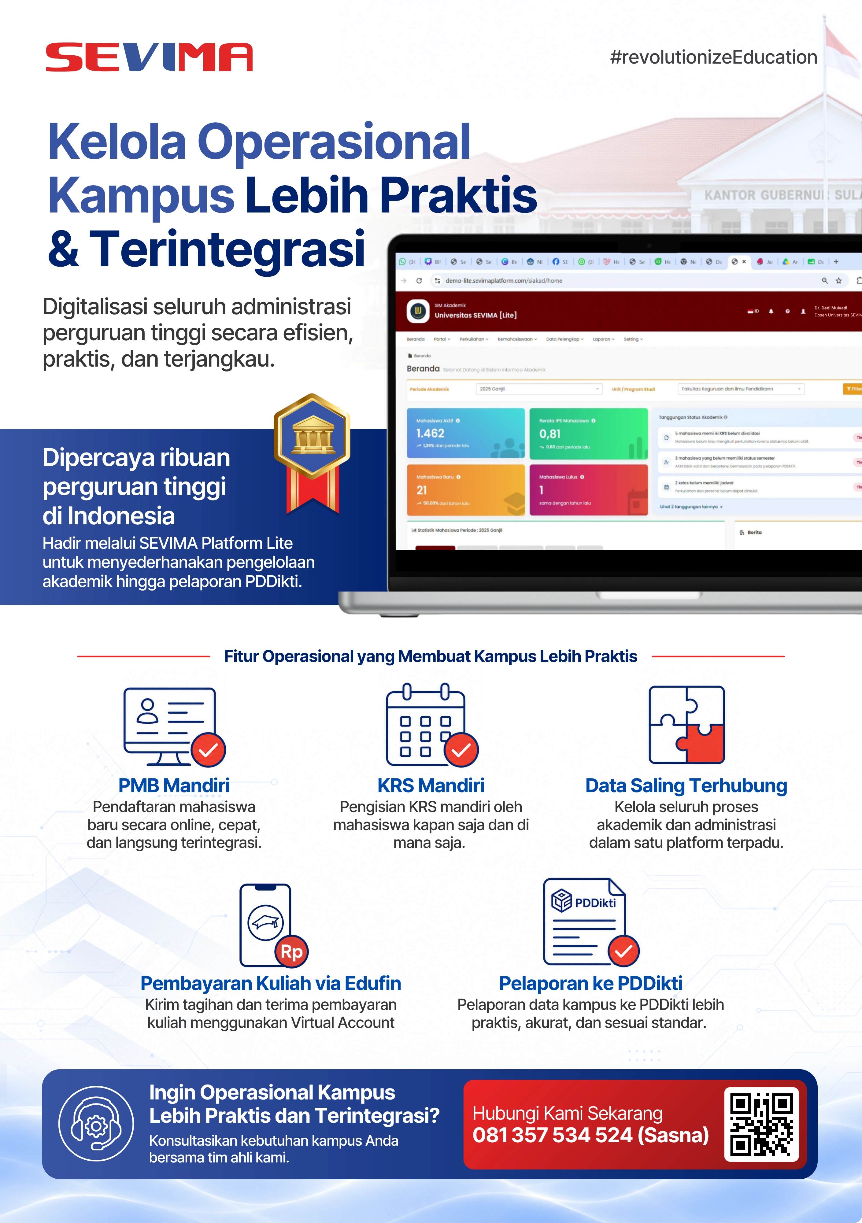Dipercaya ratusan perguruan tinggi — SEVIMA Community