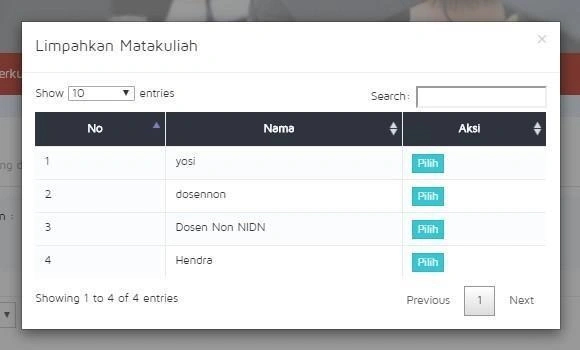 Gambar 4.3 — Pelimpahan Mata Kuliah