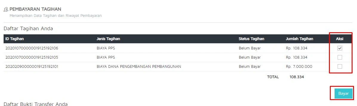 Halaman Pembayaran Manual
