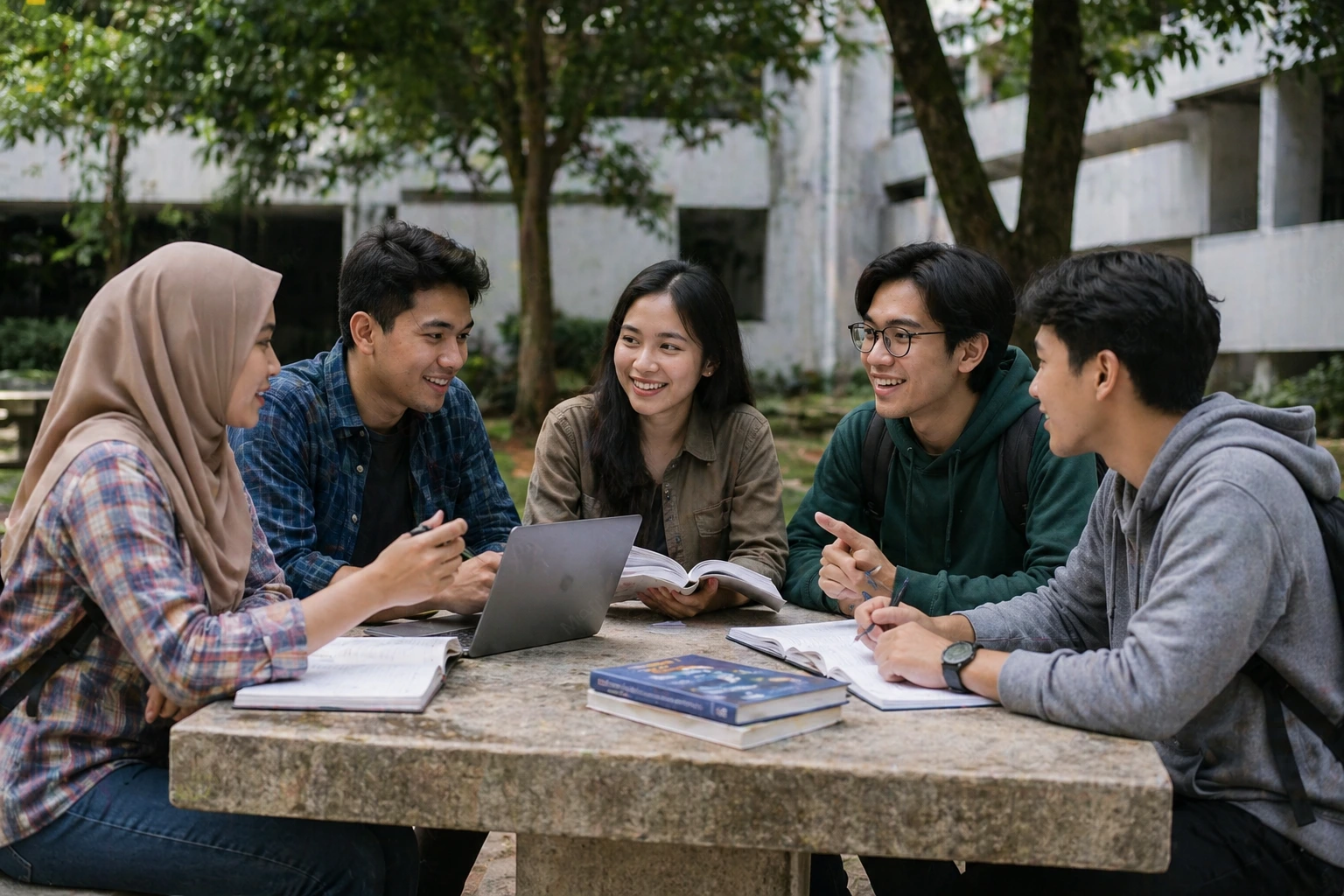 Ilustrasi pengalaman mahasiswa di kampus