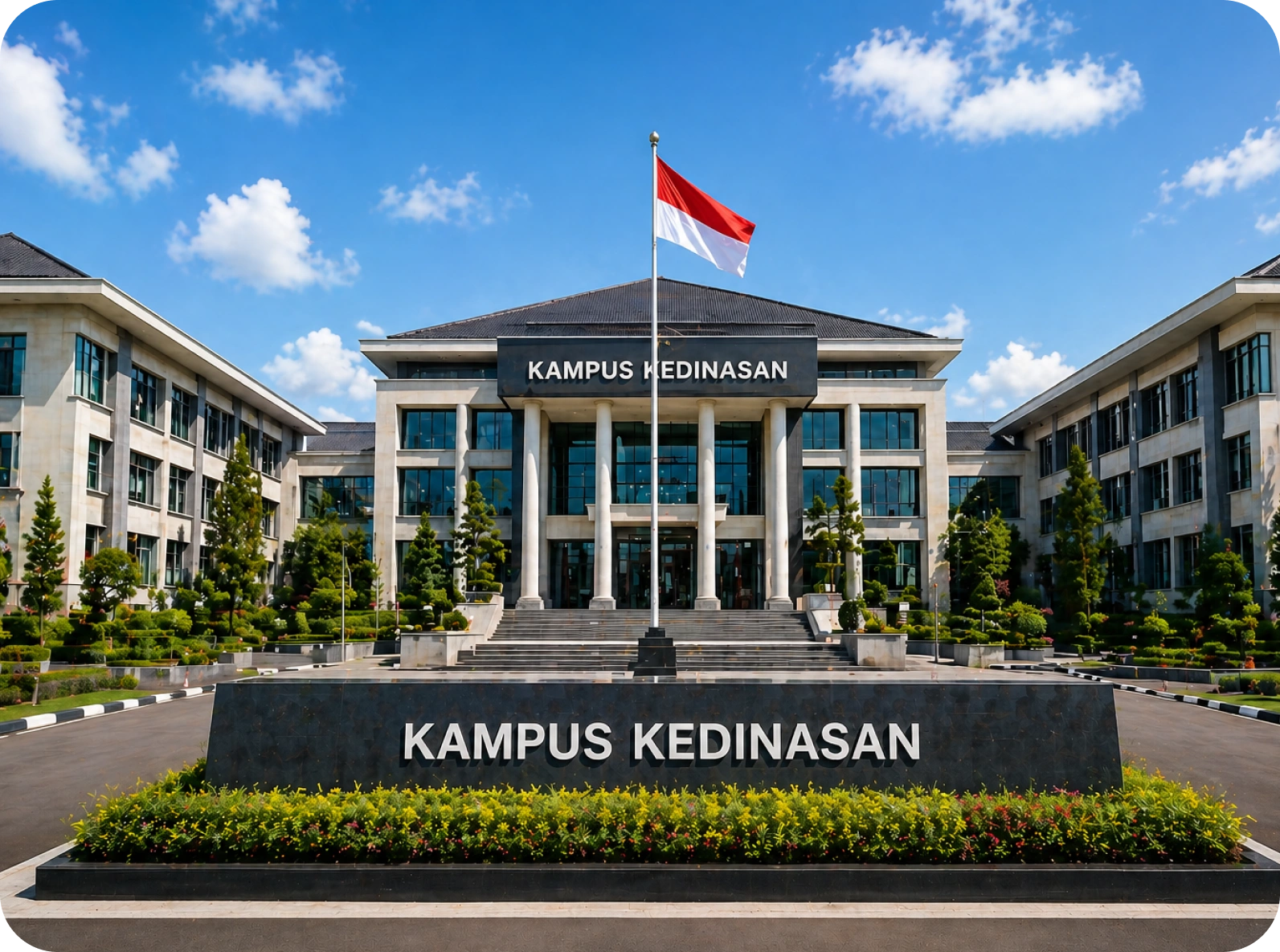 Ilustrasi kampus pendidikan tinggi kedinasan