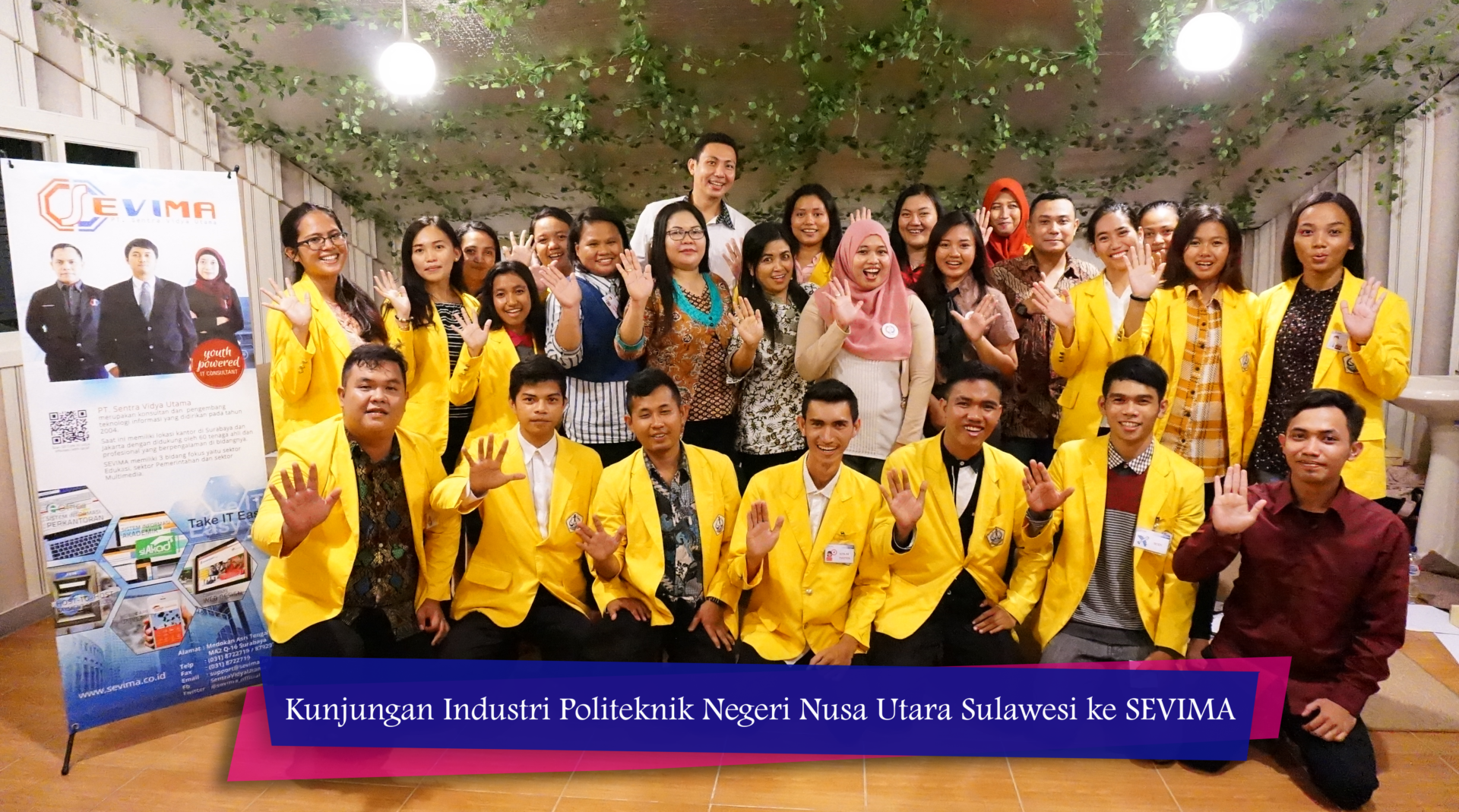Tingkatkan Kompetensi Mahasiswa, Politeknik Negeri Nusa Utara Kunjungan Industri Ke SEVIMA