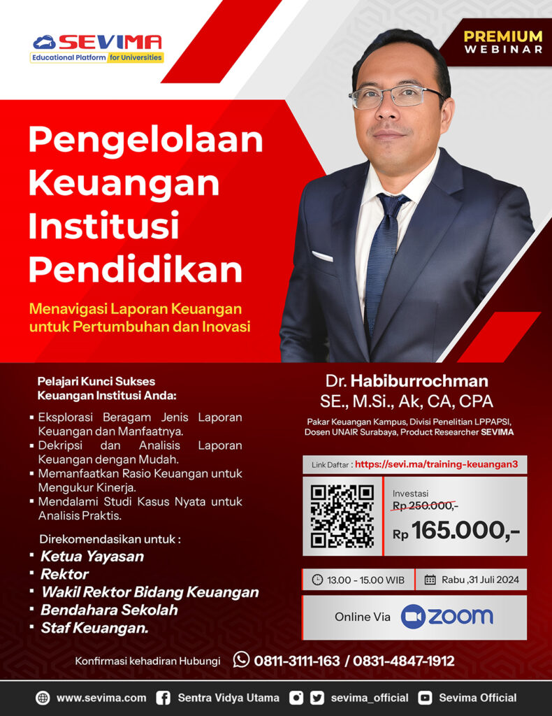 Webinar Premium: Pengelolaan Keuangan Institusi Pendidikan: Menavigasi ...