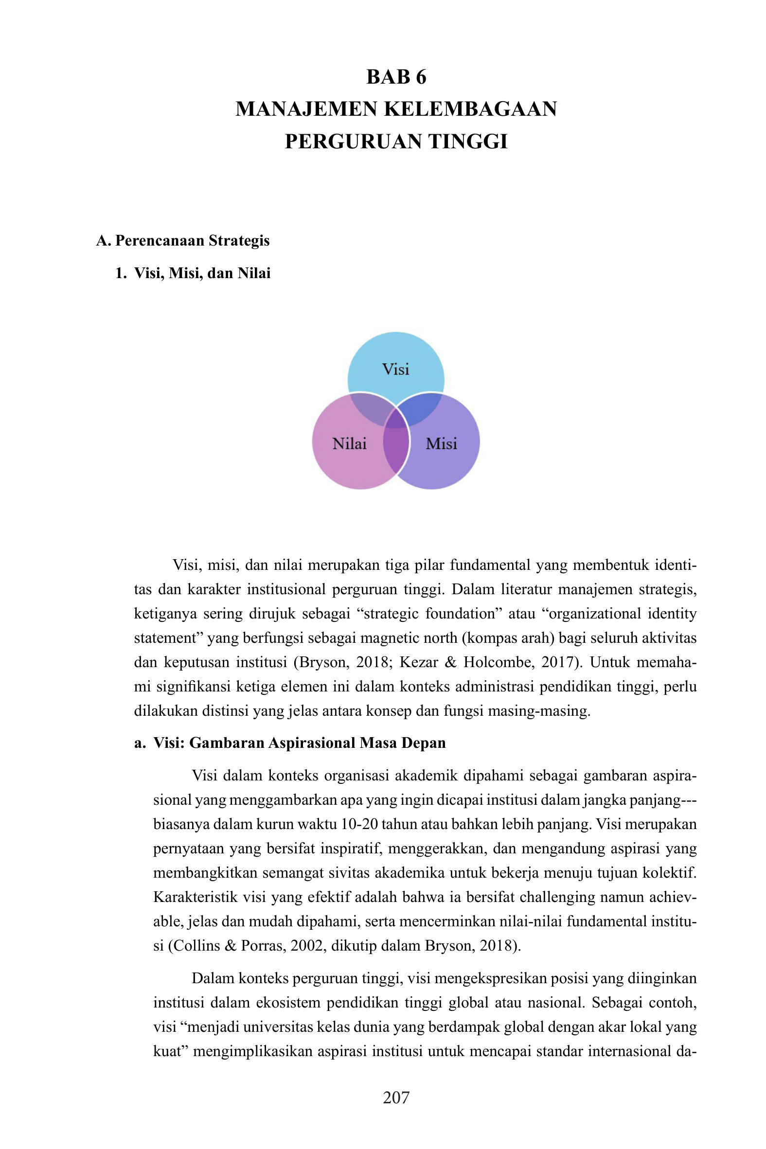 Administrasi Pendidikan Tinggi Dalam Perspektif Kebijakan, Pembiayaan Dan Manajemen Kelembagaan