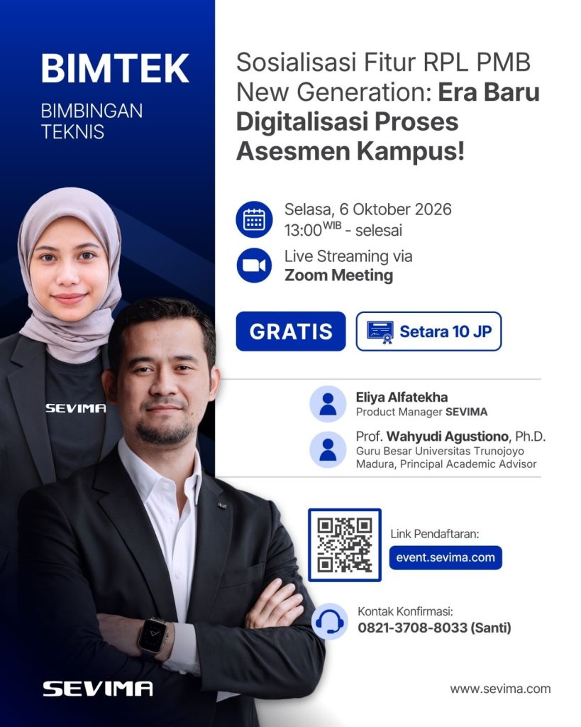 BIMTEK – Sosialisasi Fitur RPL PMB New Generation: Era Baru Digitalisasi Proses Asesmen Kampus